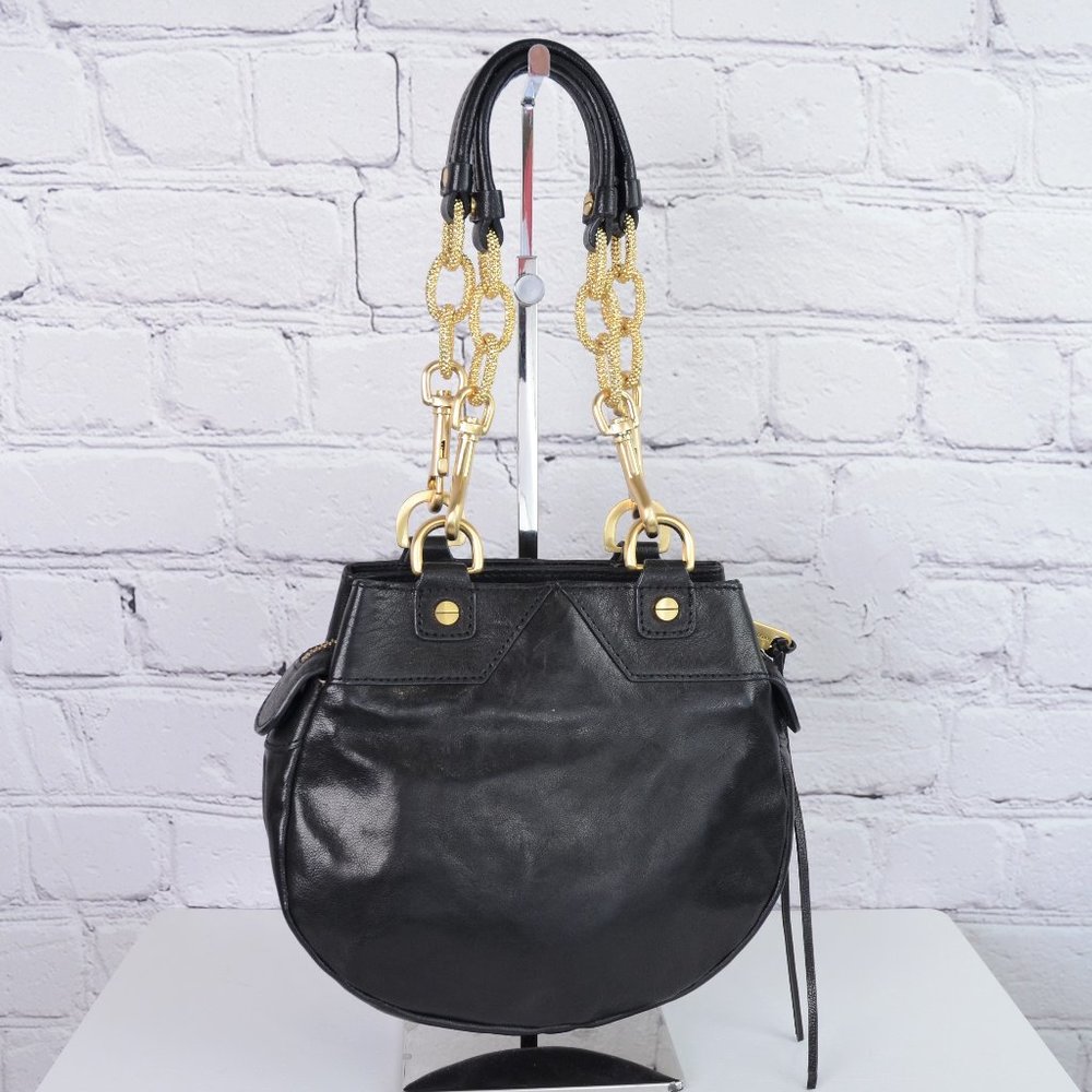 ALEXIS HUDSON Black & Gold Chain Shoulder Bag … - Picture 5 of 15